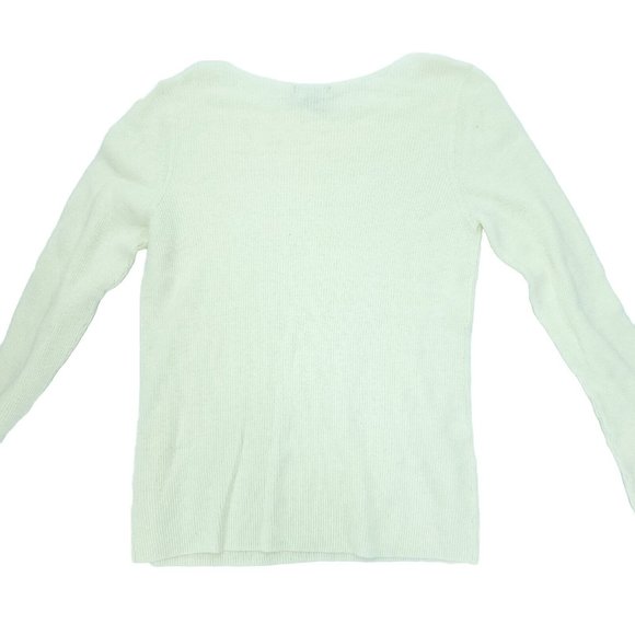 Gap Sweater Women Large White/Beige Long Sleeve Lightweight Top Shirt - Picture 4 of 4